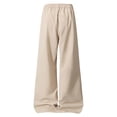 thumbnail image 4 of vdgthytj Mens Athletic Pants Elastic Drawstring Waist Wide Leg Baggy Breathable Running Gym Sport Trousers with Pockets(X-Large,Khaki), 4 of 7