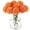 Orange, variant on 12 Pcs Artificial Chrysanthemums Flowers Silk Ball White Flowers Fake Mums Spring Flowers for Valentine‘s Day Wedding Home Decor (12, White)