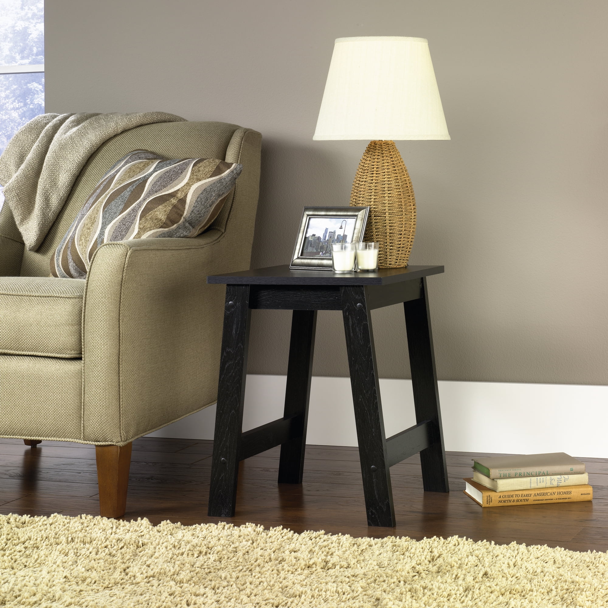 Mainstays Black Oak Finish End Table Walmart Inventory Checker