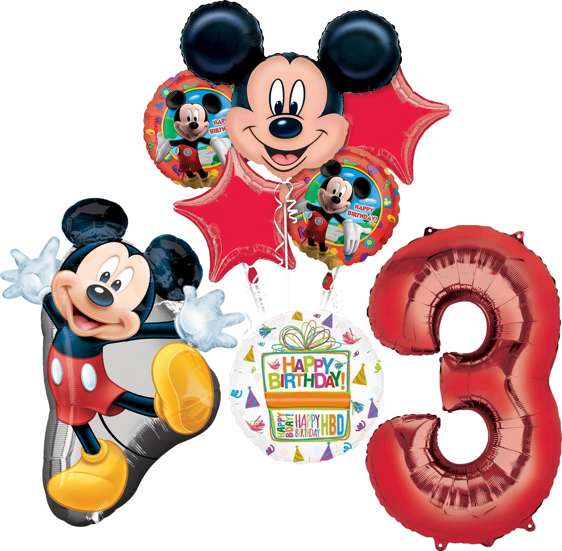 Disney Birthday Banner PERSONALISED 5'/ 6' Mickey Mouse
