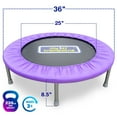 thumbnail image 4 of Sportspower My 1st Trampoline 36" Indoor/Outdoor Mini Rebounder Trampoline with No-Gap Padded Cover, for Toddlers & Kids Aged 3 to 10, Max Weight Capacity 220 LBS - PURPLE, 4 of 6