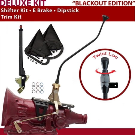 American Shifter C4 Shifter Kit Black 23 in. Swan E Brake Trim Kit Dipstick for DDD91