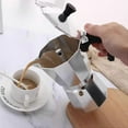 thumbnail image 2 of Moka Pot Coffee Makers 3 Cups/150ml, Aluminum Caffettiera Coffee Percolator Stovetop Espresso Maker Moka Pot Silver, 2 of 5