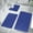Blue, variant on KCEHTA Bathroom Rugs Sets 3 Piece Memory Foam Bath Mat Set Soft Absorbent Washable Non Slip Memory Foam Bathroom Bath Mat Rug Set