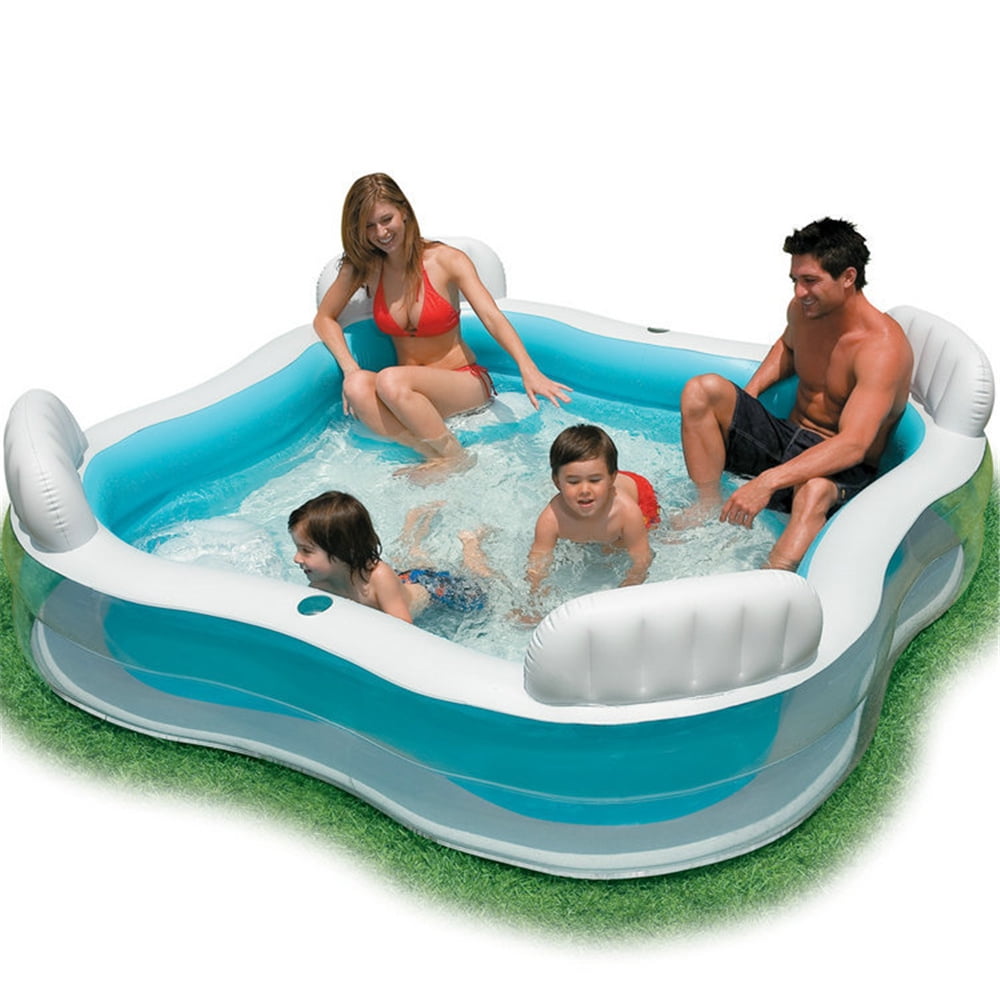 inflatable pool with bench seat