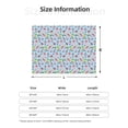 thumbnail image 5 of Honeii Cartoon Animals print throw blanket, crafted from cozy cotton flannel, offers versatile home decor as a bedding suitable for all seasons.-50"x40", 5 of 6