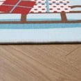 thumbnail image 3 of VCNY Home Christmas Sleigh Light Blue Holiday Adult Indoor Scatter Rug, 20" x 30", 3 of 5
