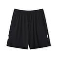 thumbnail image 4 of SWSMCLT Men's Casual Sweatpants Running Shorts Sports Drawstring Gym Soft Summer Mid Rise Cool Black Large, 4 of 4