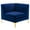 Navy, variant on Pemberly Row Modern Channel Tufted Performance Velvet Corner Chair in Gray
