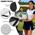 thumbnail image 6 of Xoenoiee Vintage Butterfly Flower Print Universal Golf Cart Seat Towel Blanket for Club Car Precedent Tempo DS EZGO TXT RXV More 2 Seat Carts Keeps Seats Clean, Summer Golf Cart Seat Cushion Covers, 6 of 6