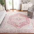 thumbnail image 2 of SAFAVIEH Layla Leah Oriental Area Rug, Ivory Grey/Pink, 6'7" x 6'7" Square, 2 of 8