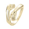 thumbnail image 4 of Bague Personnalité Or Argent Ajustable Mode Bague Ouverte Câlin, 4 of 8