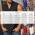 thumbnail image 3 of Antinious Men Solid Sleeveless Crewneck Summer Pocket Curved Hem Tank Tops, 3 of 5