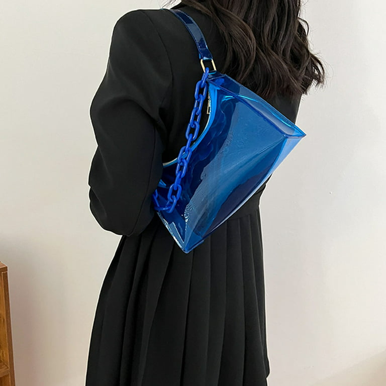 Ladies Purse PVC Clear Summer Handbags Underarm Bags Shoulder Bag Jelly  Bags