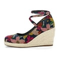 thumbnail image 3 of Pennysue Women’s Wedge Heels Sandals with Ankle Strap, Floral Platform Dress Shoes Casual High Heel Pumps, 3 of 5