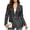 Animal Print, variant on Open Front Womens Blazer Jacket for Dinner Office, Cow Print Polyester Fabric with Pockets Lady Blazer Notched Lapel Womens Suit Jacket, Size Medium