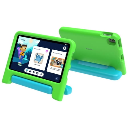 Nokia T10 Kids Edition Wi-Fi Android Tablet - Green & Cyan Cover