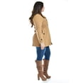 thumbnail image 2 of Abrigo con capucha Roman Fashion /Tallas Extras, 1020 (Cafe) cafe 38, 2 of 7