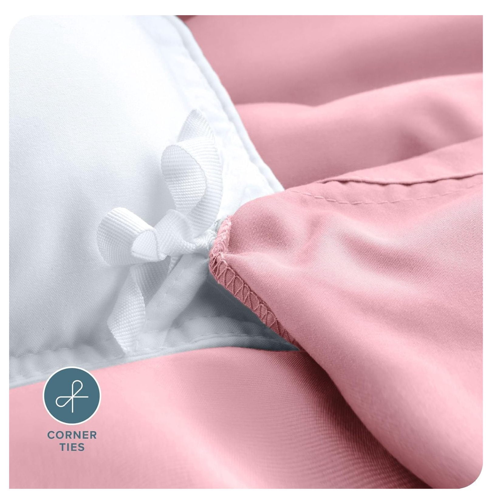 Bedding Duvet Cover King Size - Premium 1800 Super Soft Collection - Lightweight, Cooling - Soft Breathable Bedding Duvet Cover (King, Light Pink)