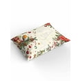 thumbnail image 2 of Christmas Bird Queen Size Comforter Set, Poinsettia Holly Fruit Xmas Ball Beige Soft Bedding for All Seasons, 4 Pcs Bed Set with 1Comforter (90"x92") ,1 Sheet(94"x116"), 2 Pillowcases (19"x29"), 2 of 7