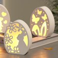 thumbnail image 4 of Easter Eggs Hollow Night Light Silicone Mold Rabbit Heart Atmosphere Projection Gypsum Z5f4 Pattern Flowers Love, 4 of 8