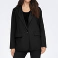 thumbnail image 5 of Women's Fashion Lapel Slim Fit Cardigan Blazer Jacket Black XXL, 5 of 5