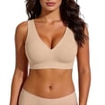 thumbnail image 3 of Vixolx Womens Sports Bras Wireless Seamless Push Up Support Bras, 3 of 5