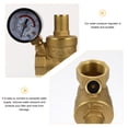 thumbnail image 2 of MasteelfCA UKCOCO 1PC DN20 Heavy Duty Adjustable Brass Water Pressure Reducing Regulator Valves with Water Pressure Meter Random Style, 2 of 7