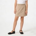 thumbnail image 6 of LJEFF Girls Skorts with Shorts, Elastic Waist Drawstring Pockets Skirt Casual Summer Kids School uniforms Khaki Size 14, 6 of 8