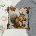 thumbnail image 2 of Creowell Throw Pillow Covers ,Squirrel Cute Autumn Animals Decorative Pillow Covers for Couch Nature Woodland Forest Fall Outdoor/Indoor Throw Pillows Soft Cushion Covers for Sofa Home White, 2 of 5