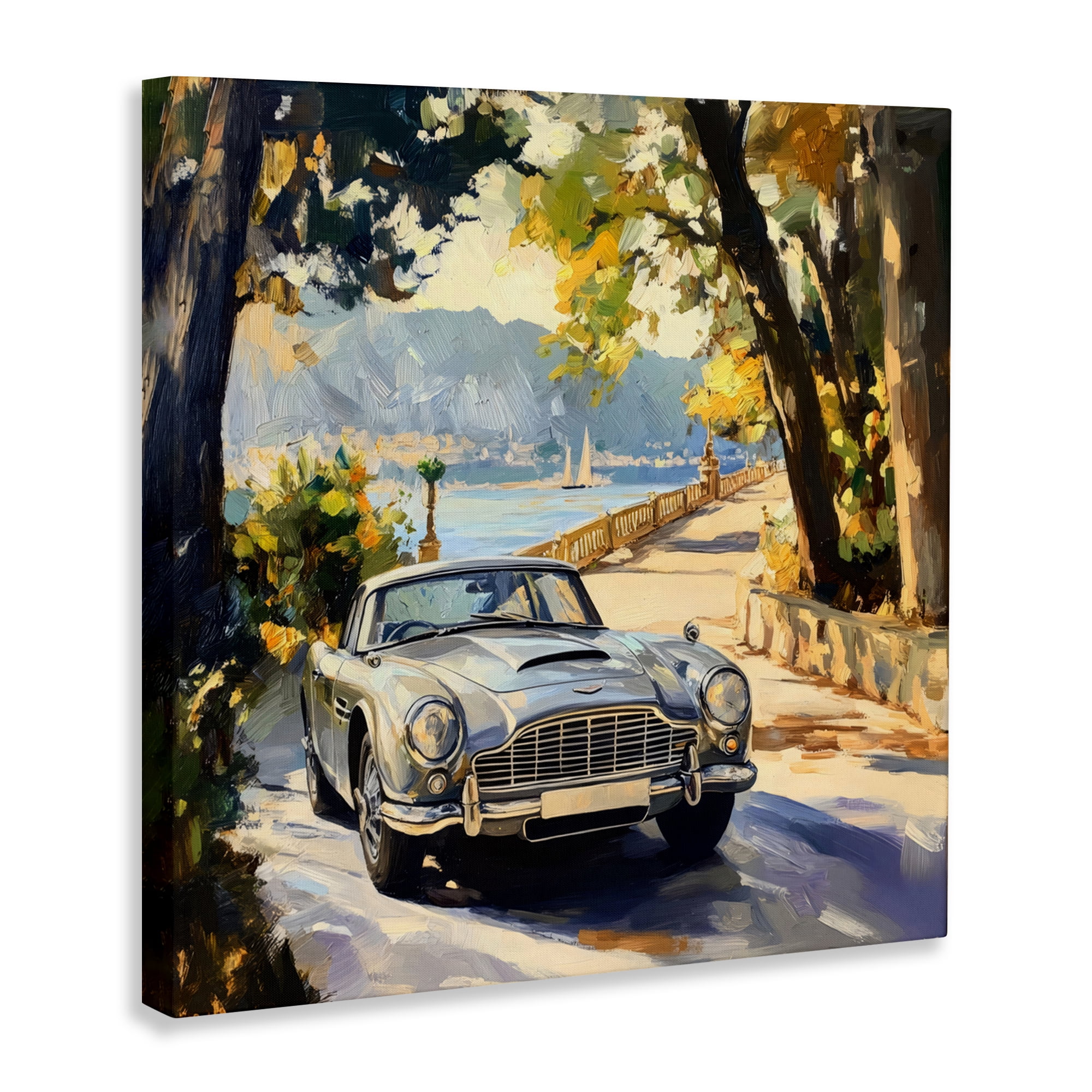 Stupell Industries Classic View of Seaside Drive Canvas Wall Art, design by Creative Studio