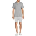 thumbnail image 2 of Ben Hogan Men's & Big Men's Textured Windowpane Golf Polo Shirt, Size S-5XL, 2 of 5