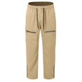 thumbnail image 4 of European And Solid Color Zipper Foot Binding Design Men's Casual Loose Comfortable Trendy Large Pocket Work Pants, 4 of 6