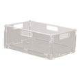 thumbnail image 1 of Siruishop Clear Box Storage Bin Foldable Storage Basket for Kitchen Tableware Bathroom L, 1 of 8