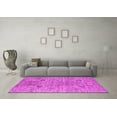 thumbnail image 3 of Ahgly Company Indoor Round Oriental Pink Industrial Area Rugs, 7' Round, 3 of 4