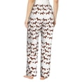 thumbnail image 3 of Uemuo Dachshund Dog Puppy Pattern Women's Wide Leg Palazzo Lounge Pants with Pockets Light Weight Loose Comfy Casual Pajama Pants-Large, 3 of 9
