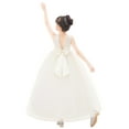 thumbnail image 3 of Ekidsbridal Girl Ceremonial Flower Girl Dress - V-Back Satin Tulle with Pearl Beaded Trim 241-A (Size: 2-10), 3 of 5