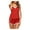 Red, variant on Clearance Sale 2025 Intimates Women Sexy-Underwear Sleepwear Satin Silk Babydoll Lace Up Nightwear Pajamas Set