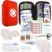 First Aid Kit Home 276PCS Emergency Kit Home Supplies Red First Aid Kits for Car Camping Essentials for Adventures Boat Public YIDERBO