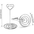thumbnail image 4 of 10pcs 4.7 "Porte-Cartes de Lieu, Support de Numéro de Table Robuste, Stands Photo Photo de Table Chic, Clips de Note de Menu Élégants, Idée pour Mariage, Anniversaire, Douche Nuptiale, Fête de Remise des Diplômes (Argent), 4 of 4