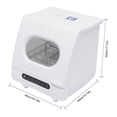 thumbnail image 3 of Portable Countertop Dishwasher, 1200W Mini Dishwasher with 5 Washing Programs Basket, 360° Dual Spray White, 3 of 13
