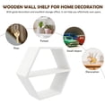 thumbnail image 3 of 1pc Hexagonal Conçu Mur de Stockage Support de Rangement à la Maison Mini Support de Décor, 3 of 7