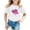 White, variant on ibiyuan Girl 6t Shirts Short Sleeve Tshirts Girls T Shirts Funny Print Baby Girl Tops Crewneck Basic Tees Casual Toddler Girl Summer Clothes,6-7 Years