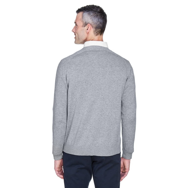 Men's V-Neck Sweater - GREY HEATHER - 3XL - Walmart.com