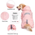 thumbnail image 4 of Chaqueta de invierno Yeapeeto para perros grandes y medianos, color rosa, 4 of 7
