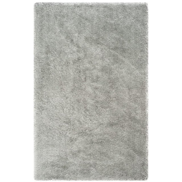 Safavieh Memory Foam Plush Shag 5' X 8' Handmade Rug in Silver