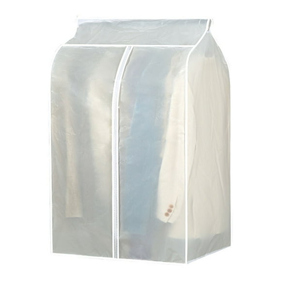 Bolsas para colgar ropa, transparentes, estéreo, antipolvo, lavables, para el hogar, para abrigos y trajes, 50 x 60 x 90 cm