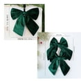 thumbnail image 2 of 29cm Big Christmas Bows for Christmas Tree Vintage Ribbon Bow for Tree Garland Wreath Indoor Xmas Decorations, 2 of 5