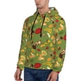 thumbnail image 3 of Fotbe Men's Hoodie with Squirrel And Fox In The Forest Pattern - Kangaroo Pocket Pullover Hooded Sweatshirt, Perfect for Daily Wear, Travel, and Home-Large, 3 of 7