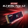 thumbnail image 3 of KingSpec 512GB M.2 NVMe PCIe 4.0 Gen4- 4800MB/s, 3D NAND Flash Internal Solid State Drive for PS5 Desktop Laptop, 3 of 9